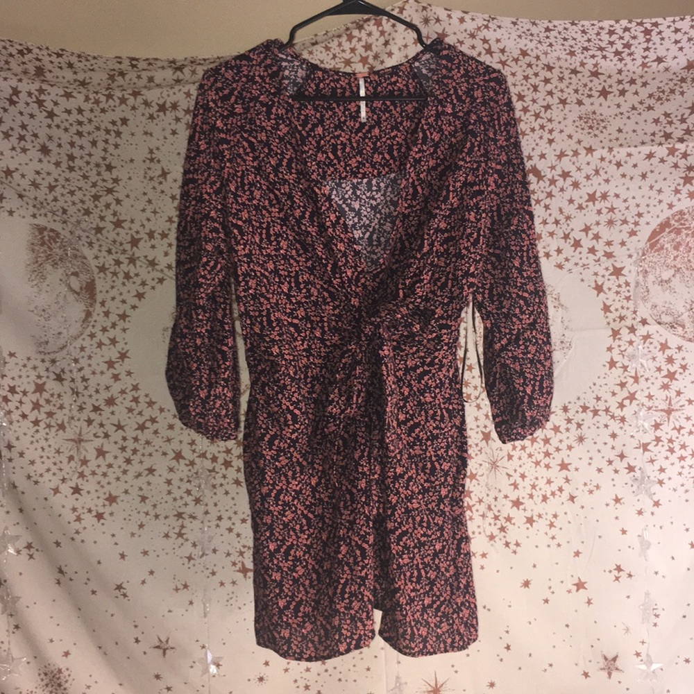 Free People pink floral dress!